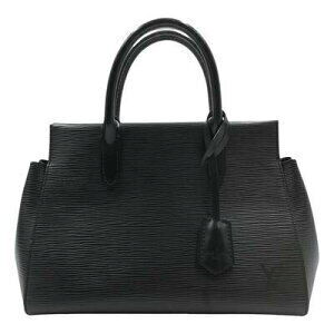 Louis Vuitton Marly Handbag Leather Black